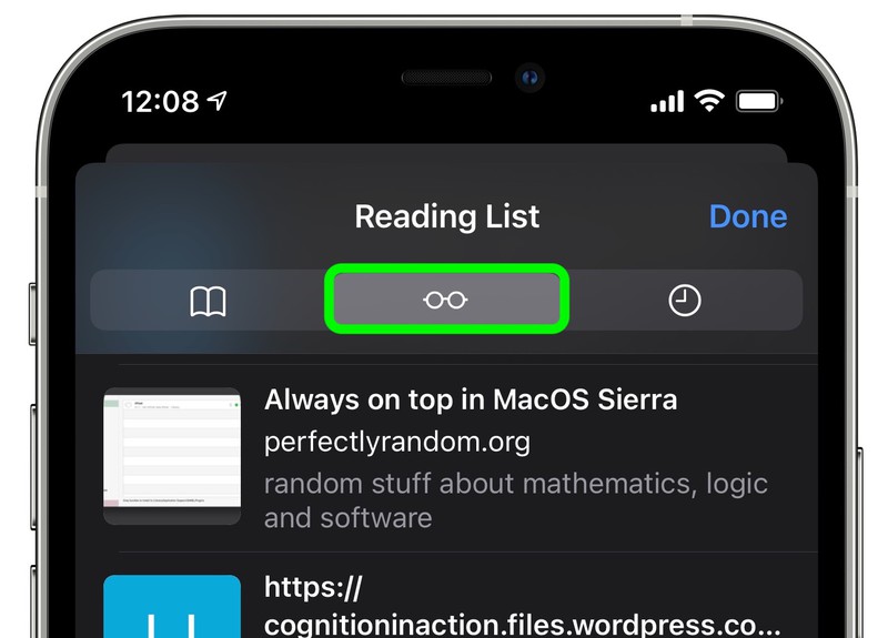 نحوه پاک کردن Reading List Safari در iOS ( پاک کردن Reading List Safari )