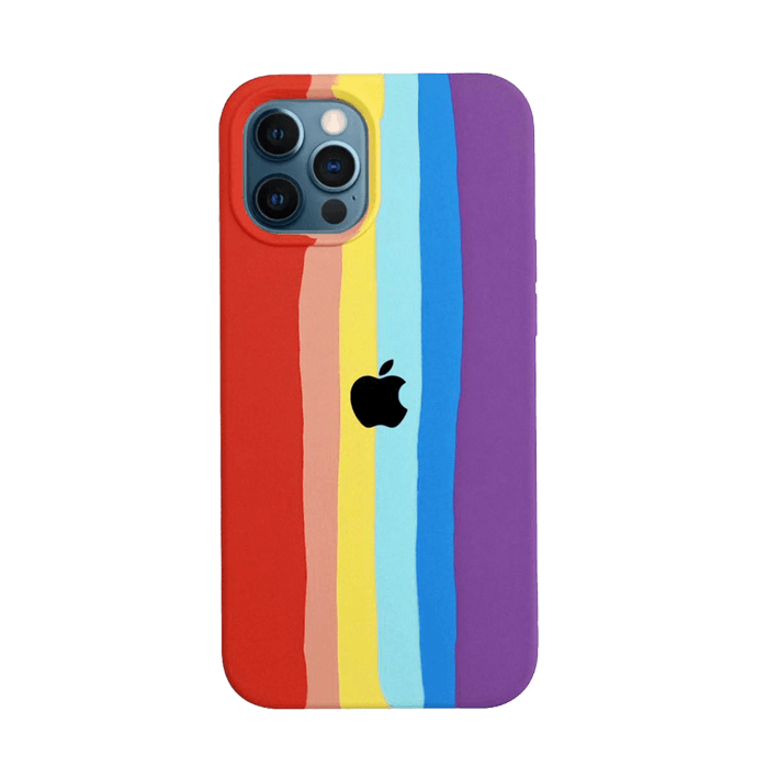 کاور سیلیکونی iphone 12 pro max مدل رنگین کمان