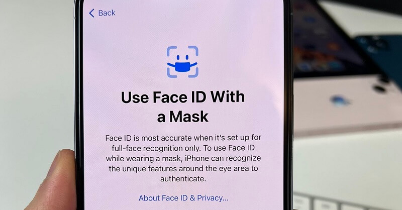 تنظیم فیس آیدی با ماسک