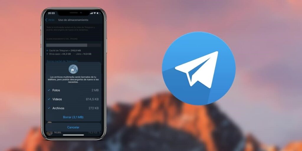 پاکسازی حافظه پنهان تلگرام