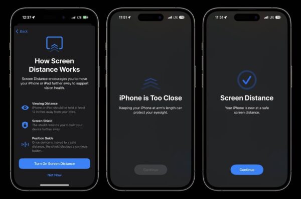 Good Screen Distance آموزش فعال سازی Screen Distance ابزار مراقبت از چشم اپل | اپل فا | مرجع ...